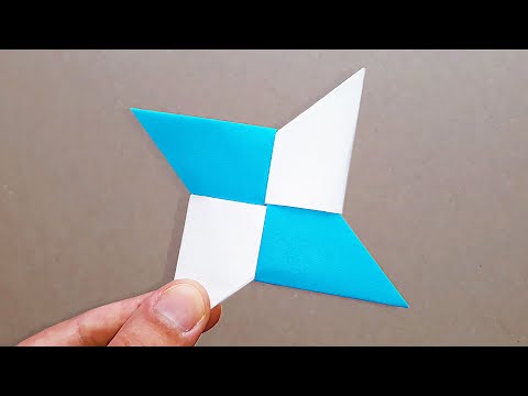 KAĞITTAN YILDIZ YAPIMI | ORİGAMİ - ( How To Make a Paper Ninja Star )