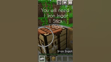 Minecraft: How to make a Tripwire Hook #shorts