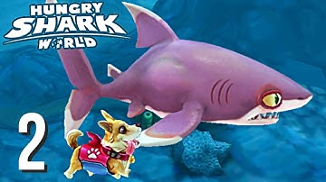 Hungry Shark World - Gameplay Walkthrough Part 2 - Whitetip Reef (Android, iOS)