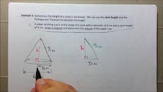 Volumes of Pyramids & Cones - Examples 4 of 4