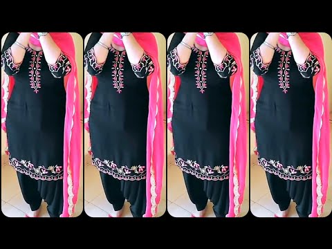 Beautiful Machine Embroidery Punjabi Suit Design | Kadai Wale Suit de Design | New Embroidery