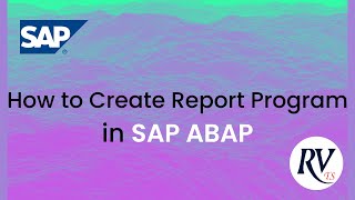 How to create report program in SAP ABAP | ABAP Developer | RVTS screenshot 3