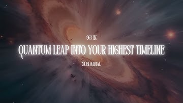 Quantum Leap While You Sleep 🧬 Reality Shifting Subliminal | Collapse Timelines Overnight
