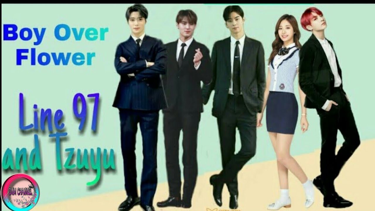 FMV LINE 97  Jungkook Eunwoo Jaehyun Mingyun + Tzuyu                    Boy Before Flower( Paradise)