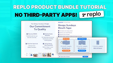 How to Design a Product Bundle Section in Replo Without Third-Party Apps | Shopify CRO Tutorial
