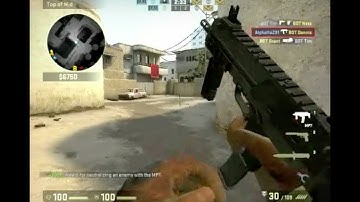 Counter Strike Global Offensive Gameplay(offline w/ bots)