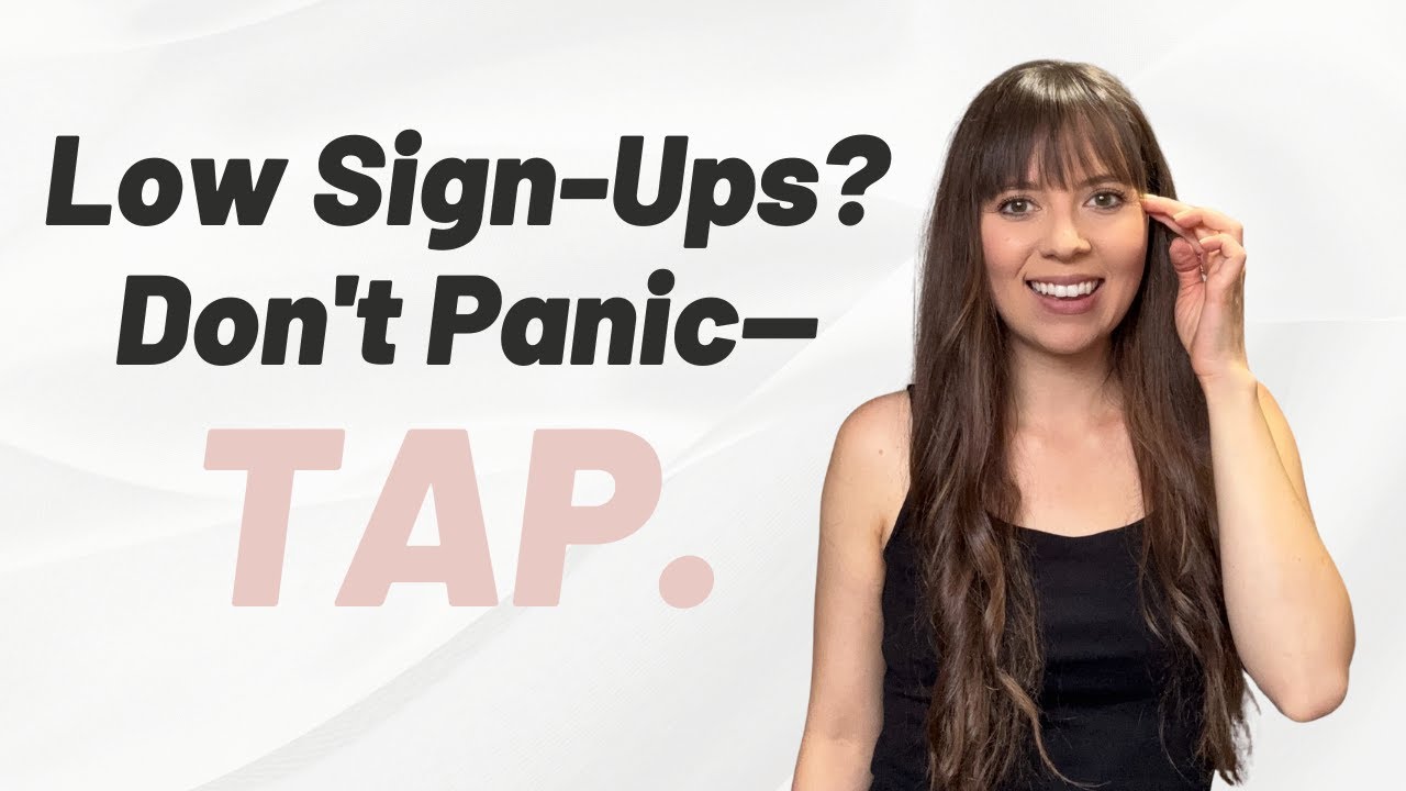 Live Launch Anxiety? Tap Through the Fear of Low Registrations + Activate Faith