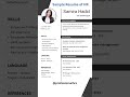 sample Resume of HR | HR Resume #hrresume #resumeHR