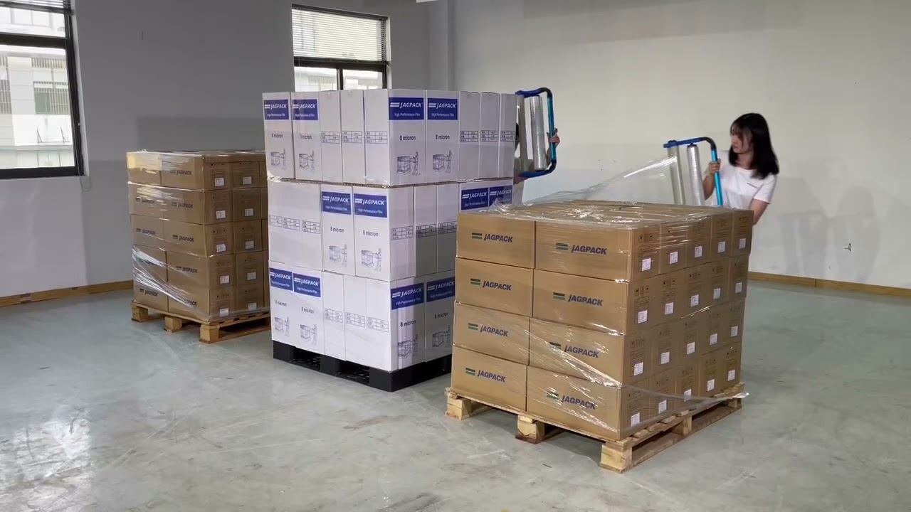 JAGPACK hand stretch wrapper with Ergonomic, no bending