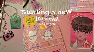 Starting a new journal 🎀 Deco with me