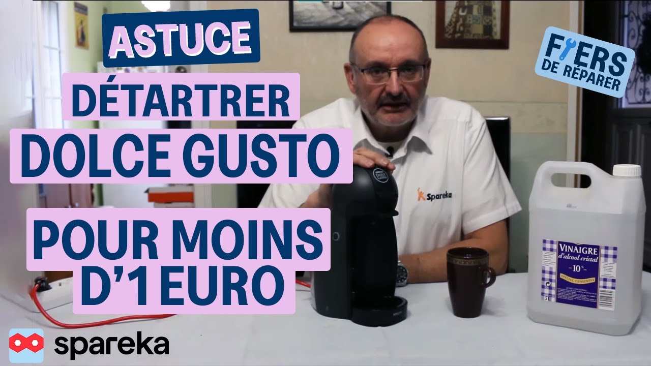 Comment détartrer et nettoyer une machine à café Senseo, Dolce Gusto,  Tassimo ou Nespresso avec du vinaigre blanc ?