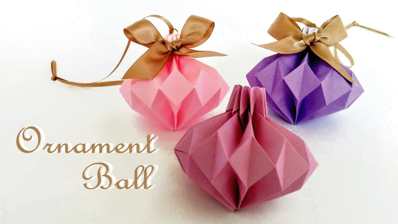 折り紙 オーナメントボール Origami Bauble Youtube