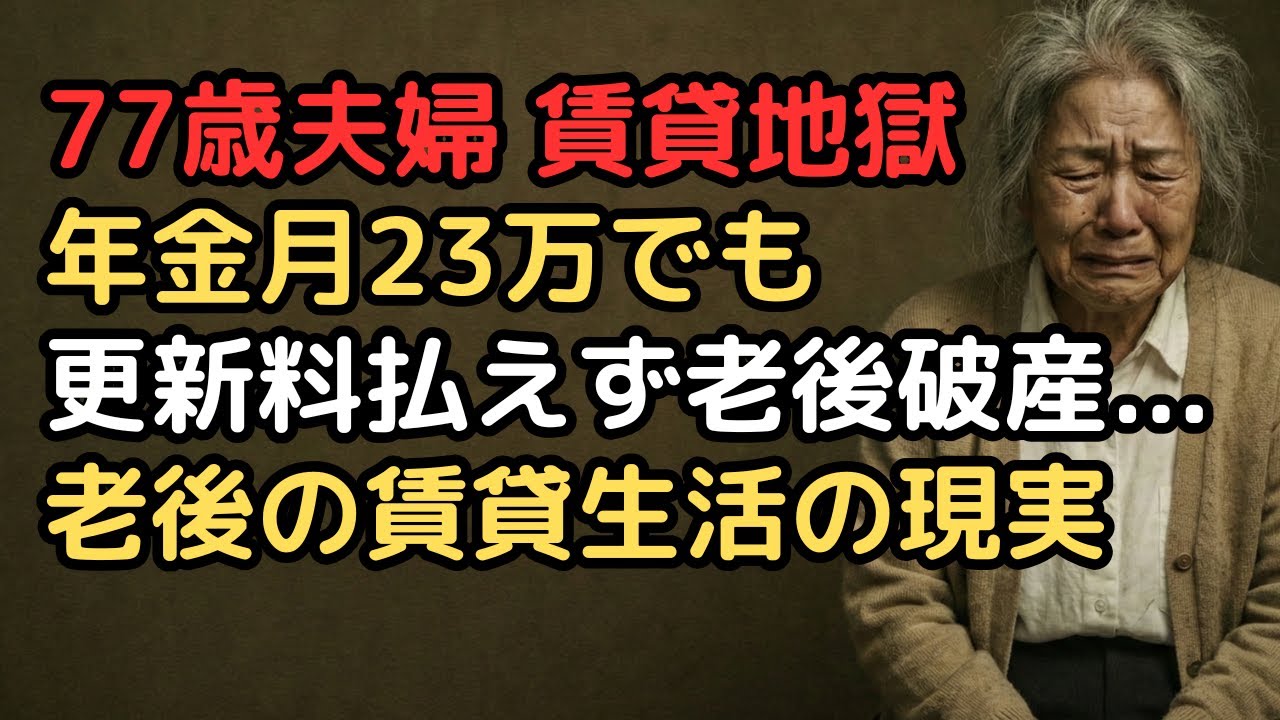 年金月23万円でも「賃貸暮らし」は地獄…家賃月9万円の77歳夫婦が食費を月1万円に削った結果