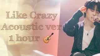 Jimin 'Like Crazy' Acoustic English version 1 hour Play 🎸 리무진 서비스 지민 신곡 어쿠스틱 버전 1시간