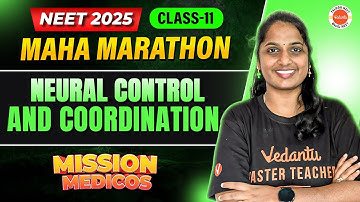 Neural Control and Coordination Class 11 One-Shot | NEET 2025 | Biology | Sangeetha Ma