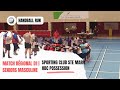 Match d1  sporting club ste marie   hbc possession handball run