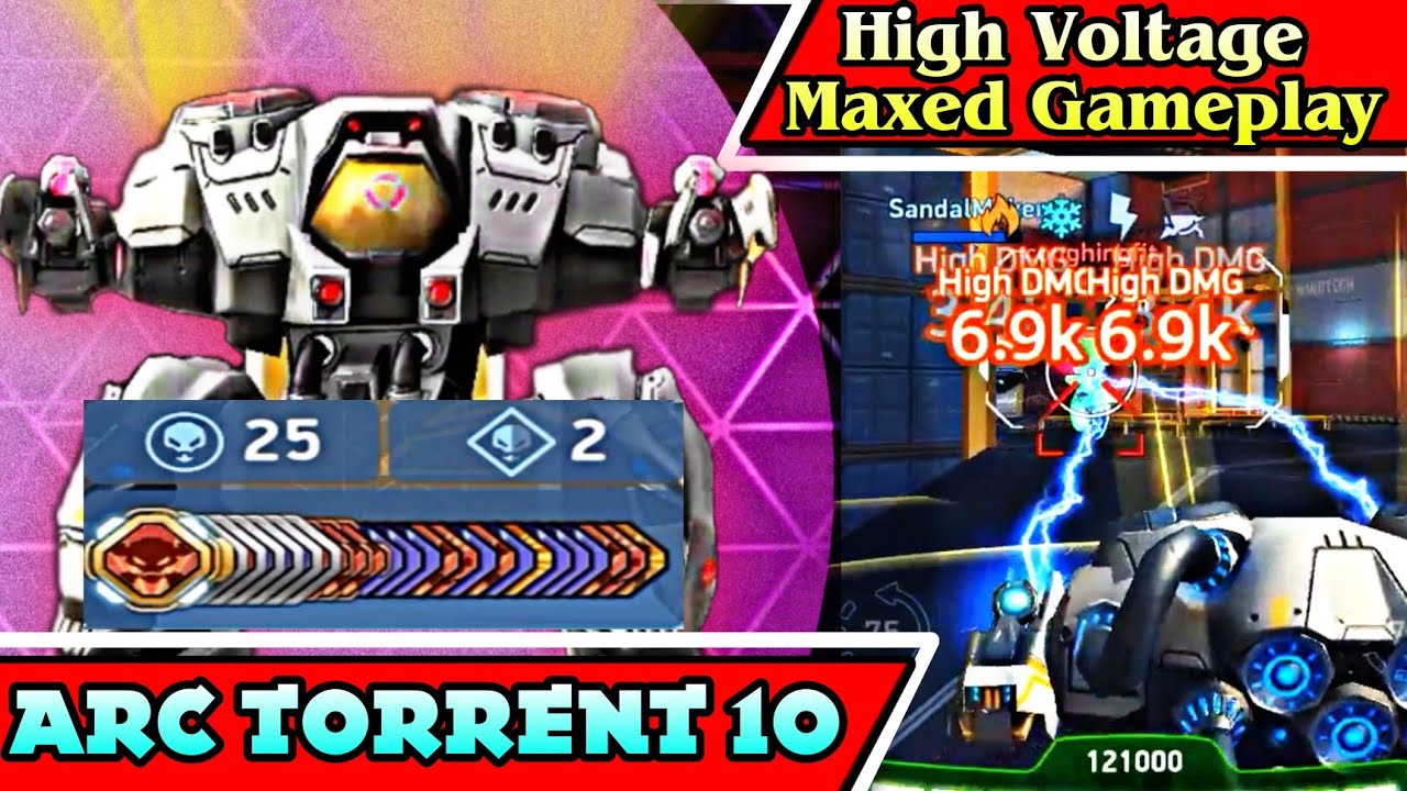 ⚡ High Voltage Arc Torrent 10⚡- Brickhouse || Mech Arena Robot Showdown ||  Maxed ✓ - Youtube