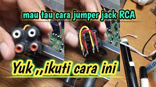 CARA JUMPER JACK RCA‼BUAT INPUT AMPLIFIER