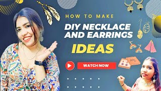 How to make DIY Necklace and Earrings|| #diy #diyjwellery#jwellery#earrings#trending#trendingvideo