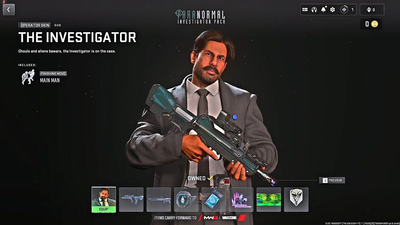 PARANORMAL INVESTIGATOR PACK IN MODERN WARFARE 2!