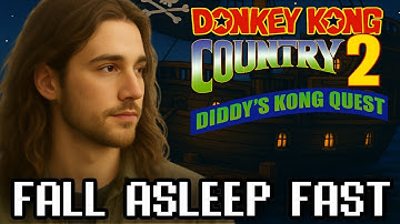 Fall Asleep While I Play Donkey Kong Country 2 | Rain + Soft Commentary For Sleep