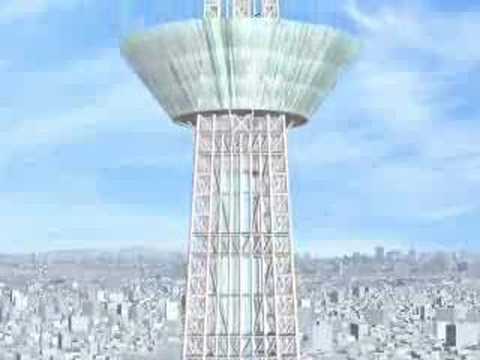 The new tower in Tokyo will be 610m(2001ft) tall when it's constructed in 2010. There's no English subtitles, but you probably can understand it if you take a couple of Japanese language classes at college.