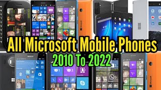 Evolution of Microsoft Mobile Phones 2010 To 2022