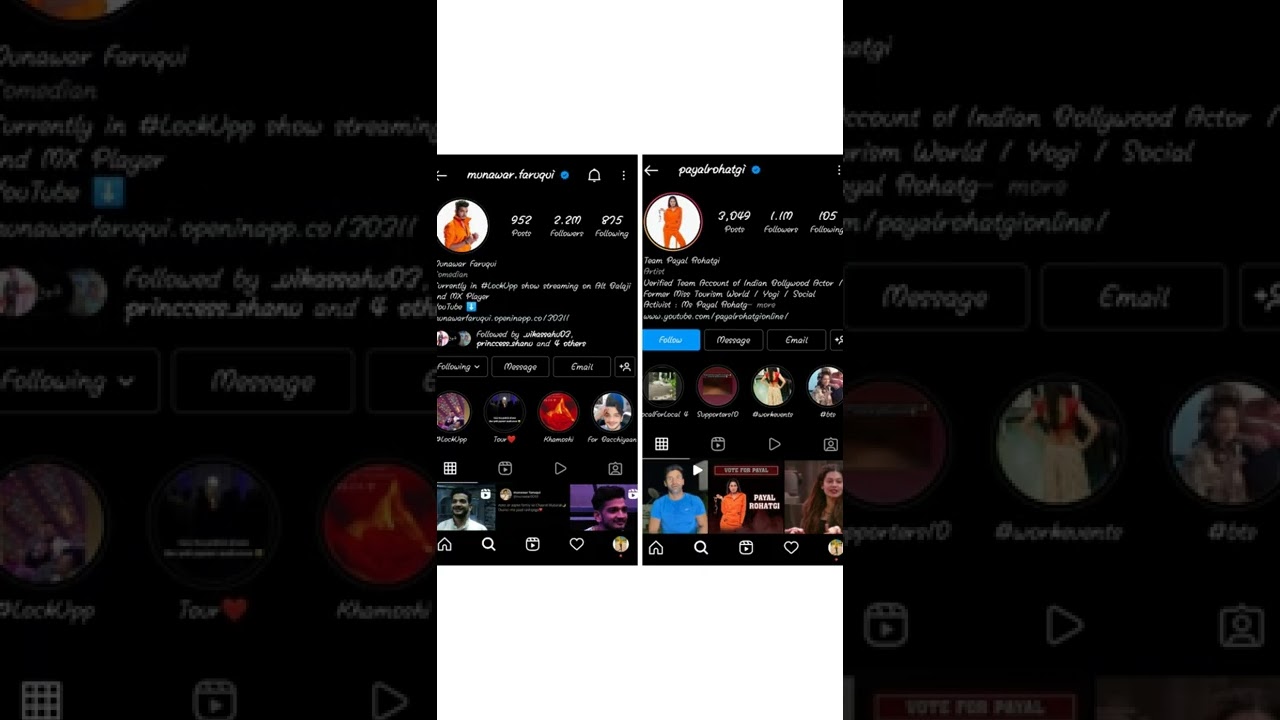 Munawar Faruqui VS Payal Rohatgi  