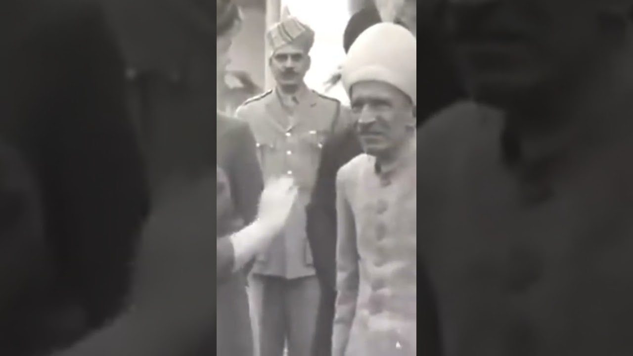 Hydarabaad Neizam Mir Osman Ali khan old video