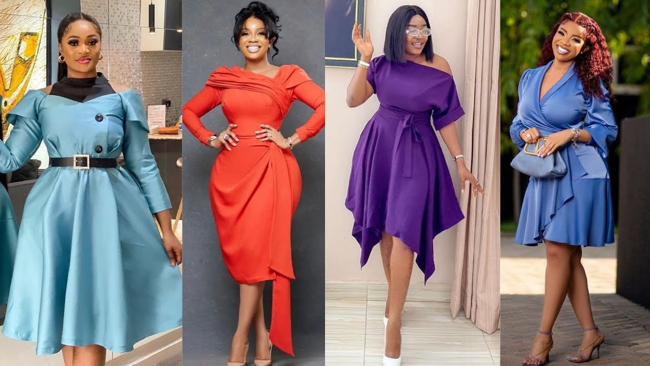 FASHION CORPORATE GOWNS STYLES FOR STYLISH LADIES TO ROCK TO OFFICES