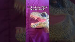 DINOSAUR PUPPET DOING RIDDLE AGAIN #youtubeshorts #ytshorts #shorts #dinosaur #puppet