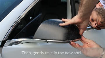Green Drive - How to install carbon miror replacement shell on a Tesla Model 3?