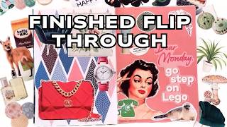 Glue Book Flip Through: Finished Collage Journal From a Party Cookbook