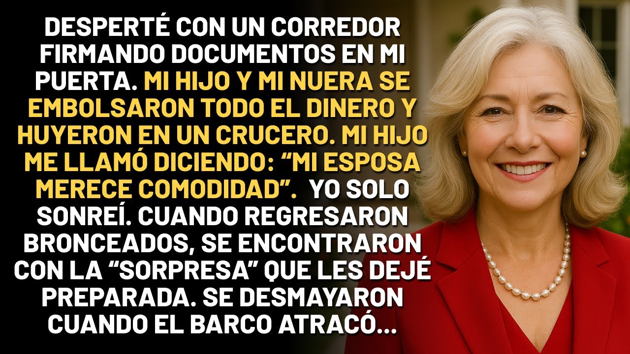 Me arrojaron a un asilo cuando mi hijo vendió mi casa sin autorización para pagar un viaje de lujo..