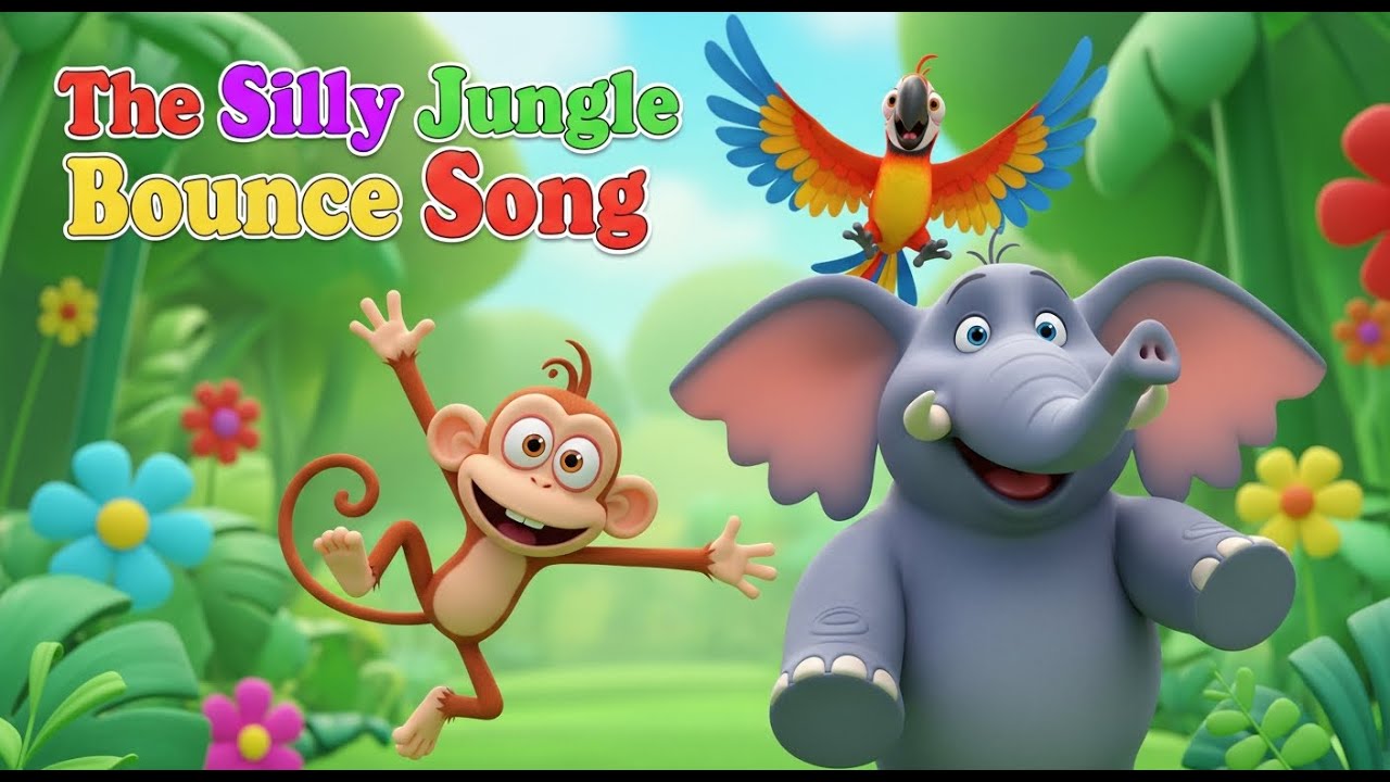 Bounce With Jungle Animals! | Monkey, Tiger & Elephant Dance Song for Kids