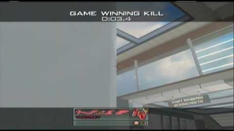 AMAZING Throwing Knife across Terminal Map "In the Nuts" MW2