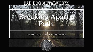 Breaking Apart a Path to Edit a Design Using Inkscape