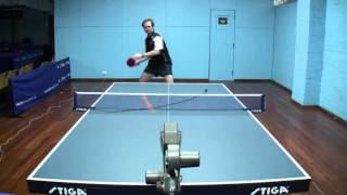 Table Tennis - Forehand & Backhand Loop Technique - Demonstration