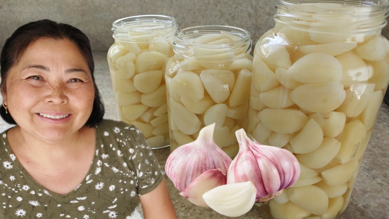 CONSERVA DE ALHO AGRIDOCE | CROCANTE E NÃO É ARDIDO | MANEIRA FÁCIL DE CONSUMIR ALHO PRA SAÚDE