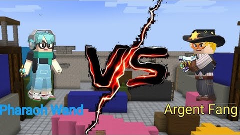Pharaoh Wand vs Argent Fang (Battle) - Blockman Go : Build And Shoot