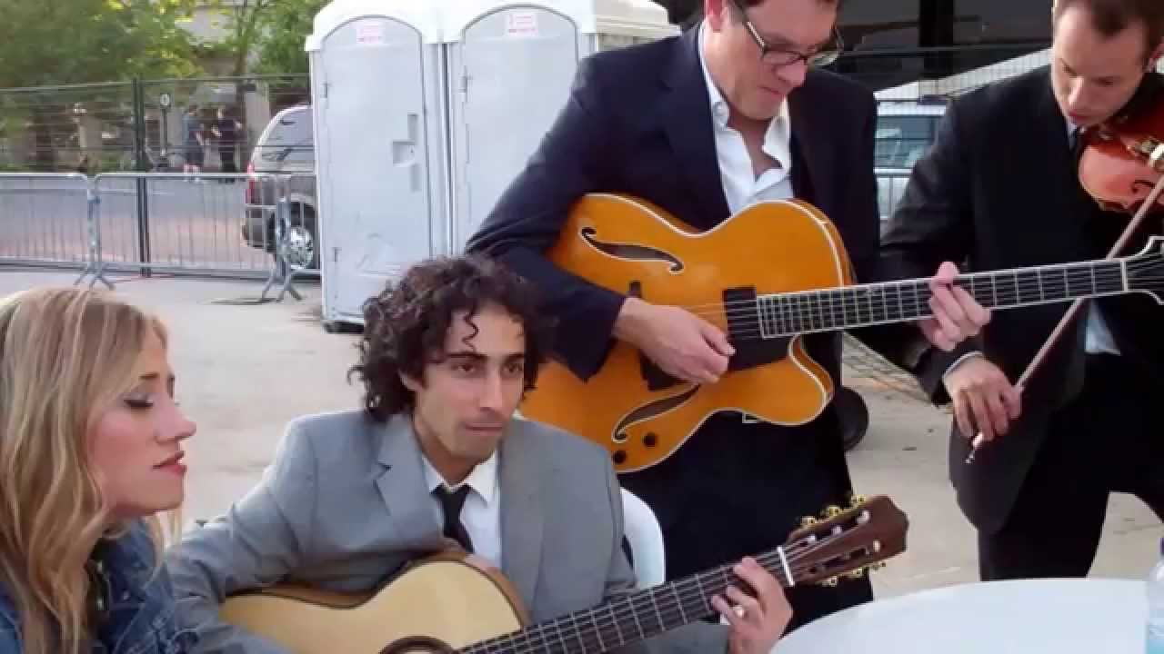 Backstage: Pink Martini and Lucy Woodward rehearsing "He Got Away"