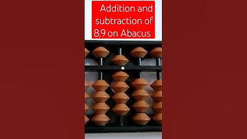 addition and subtraction of 8,9 on abacus#youtubeshorts #abacus #viral #abacusmath#abacuslearning