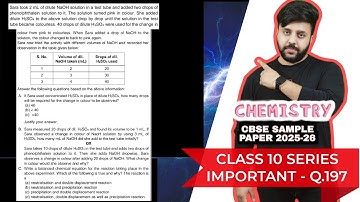 Sara took 2 mL of dilute NaOH solution in a test tube and added two drops of phenolphthalein solutio