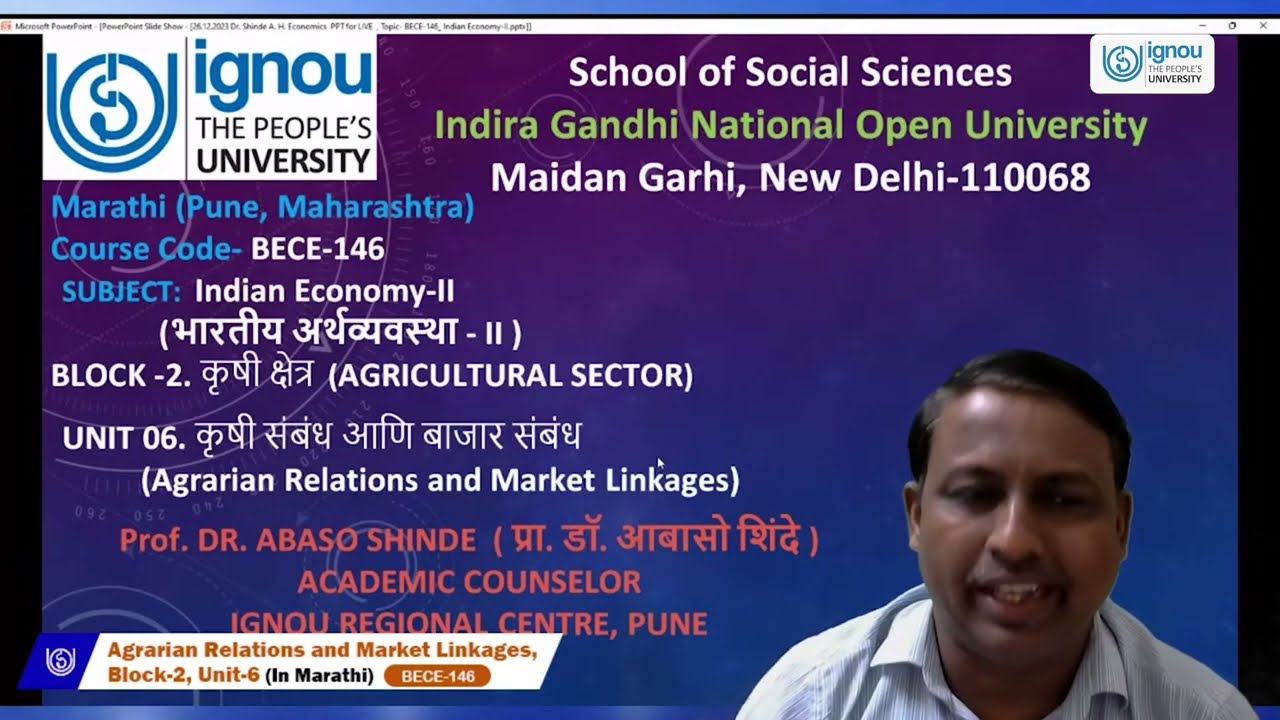 Agrarian Relations and Market Linkages