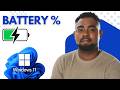 How to Check Laptop Battery Percentage | Windows 11 Tutorial
