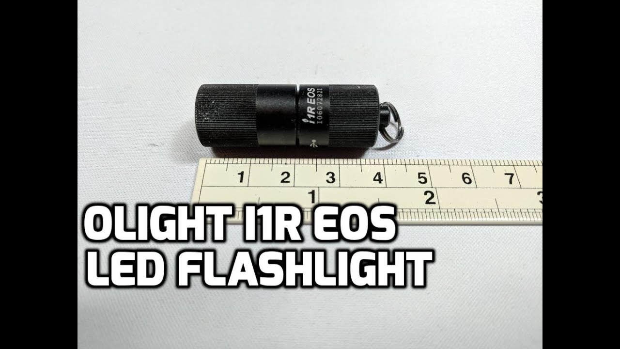 Olight i1R EOS 130 Lumen Mini Rechargeable LED Keychain Flashlight Unboxing and Review for EDC