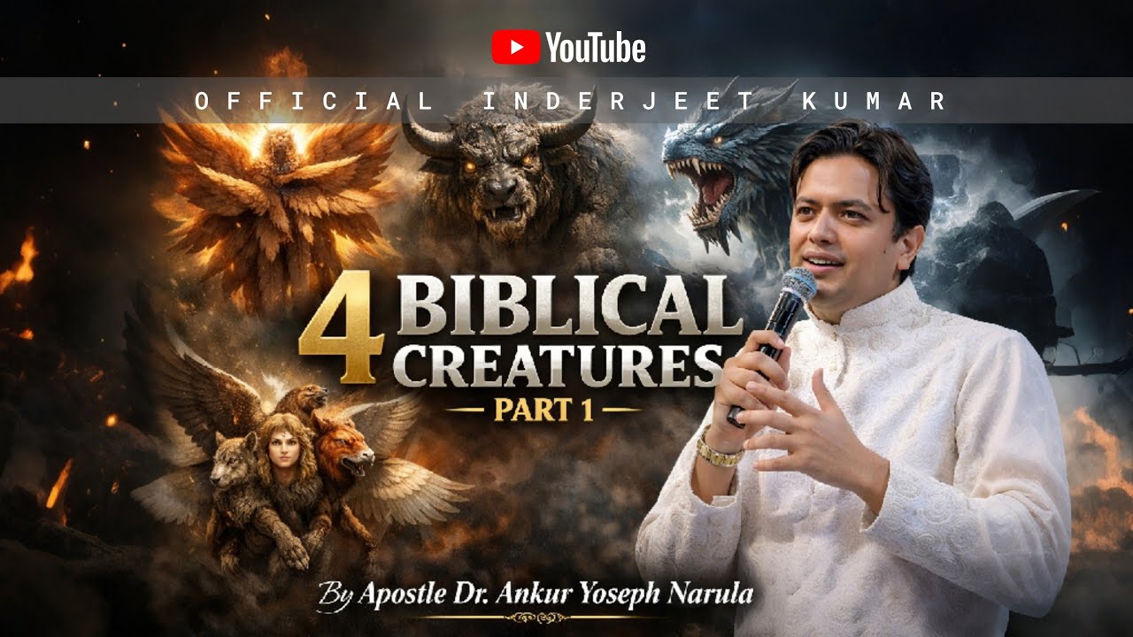4 Biblical Creatures Explained Part -1 | Sermon | Apostle Dr. Ankur Yoseph Narula | Inderjeet Kumar