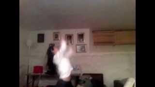 Retarded girl dancing to techno music (Dj Broiler)
