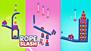 Rope Slash Level 351 To 365 Unlocked Walkthrough iOS Gameplay Part - 22