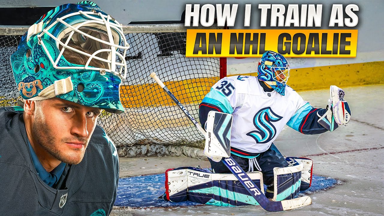 How I Train as an NHL Goalie (Full On-Ice Session)